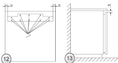 CANDY CM4SE68W - DE PLANK VAN HET MEUBEL OP DE DEUR VAN HET APPARAAT VASTMAKEN - 12