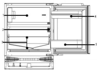 CANDY CM4SE68W - SCHEMAT LODOWKI - 1