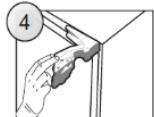 CANDY CM4SE68W - FITTING FURNITURE BOARD TO APPLIANCE DOOR - 7