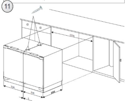 CANDY CM4SE68W - FITTING FURNITURE BOARD TO APPLIANCE DOOR - 11