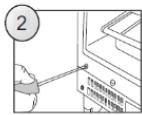 CANDY CM4SE68W - CÓMOPANELAR LA PUERTA DEL ELECTRODOMÉSTICO - 3
