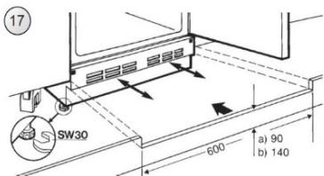 CANDY CM4SE68W - FITTING FURNITURE BOARD TO APPLIANCE DOOR - 17