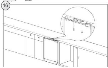 CANDY CM4SE68W - FITTING FURNITURE BOARD TO APPLIANCE DOOR - 16