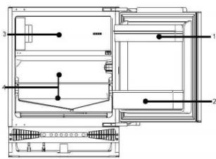 CANDY CM4SE68W - Compartment voor koud bewaren - 1