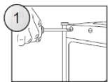 CANDY CM4SE68W - FITTING FURNITURE BOARD TO APPLIANCE DOOR - 1
