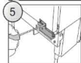 CANDY CM4SE68W - MONTAGE DE LA PLANCHE DU MEUBLE SUR LA PORTE DE L'APPAREIL - 9