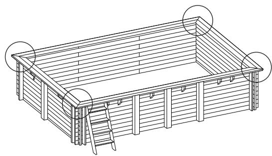GRE CARRA 3 - A boquilha de impulsao serve para introduzir agua filtrada no tanque. Atravessa a parede polo orificio reservado na tábia pre-cortada. INSTALAÇÃO - 2