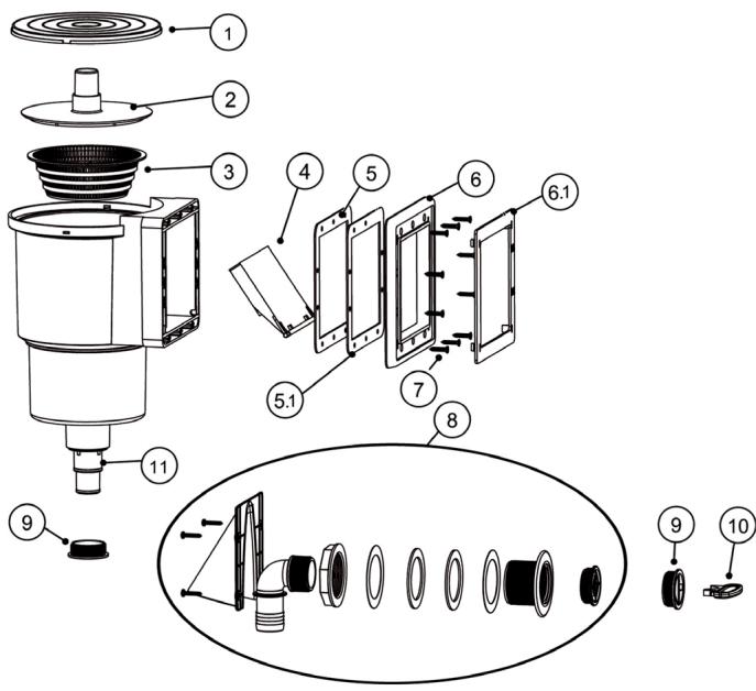 GRE CARRA 3 - BEFESTIGUNG DES SKIMMERS - 5