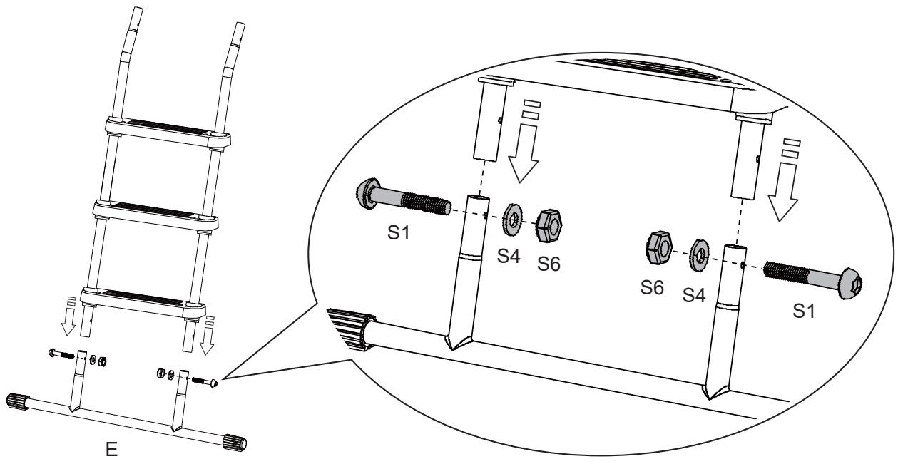 INTEX TOBOGGAN AUTOPORTANT - ASSEMBLAGE DES PIEDS SUPérieURS ET DU PIED INFÉRIEUR - 1