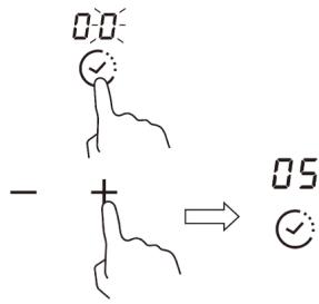 CANDY CI633CBB/1 - Uso del temporizador para apagar una o más zonas de cocción - 1