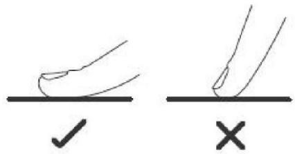 CANDY CI633CBB/1 - Χρήση των χειριστηρίων αφής - 1
