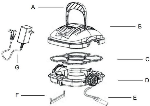 UBBINK ROBOTCLEAN ACCU XS - Bauteile / Lieferumfang - 1
