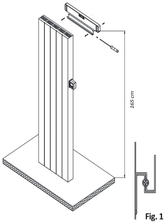HJM AVA V WIFI - AVA V 1000 WIFI, AVA V 1500 WIFI & AVA V 2000 WIFI - Fixation au MUR - 1