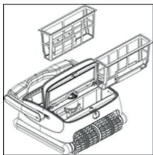 UBBINK ROBOTCLEAN ACCU PRO - NETTOYEZ L'UNITE DE FILTRATION APRES CHAQUE CYCLE DE NETTOYAGE - 3