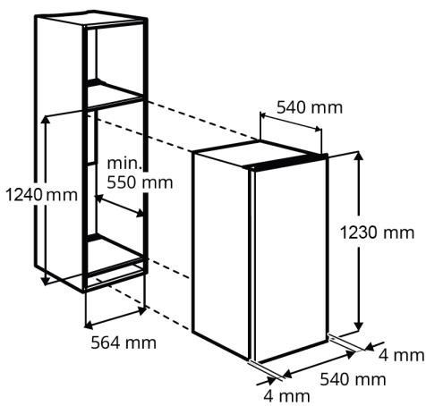 FRIONOR FI1224E - Installer l'appareil correctement : - 1