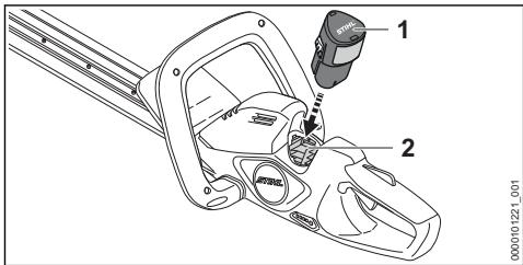 STIHL HSA 30.0, 40.0 - Accuplaatsen - 1