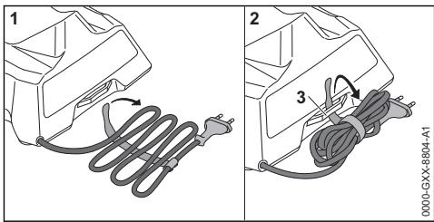 STIHL HSA 30.0, 40.0 - Acculader opbergen - 1
