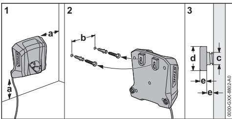 STIHL HSA 30.0, 40.0 - Fixation du chargeur au mur - 1