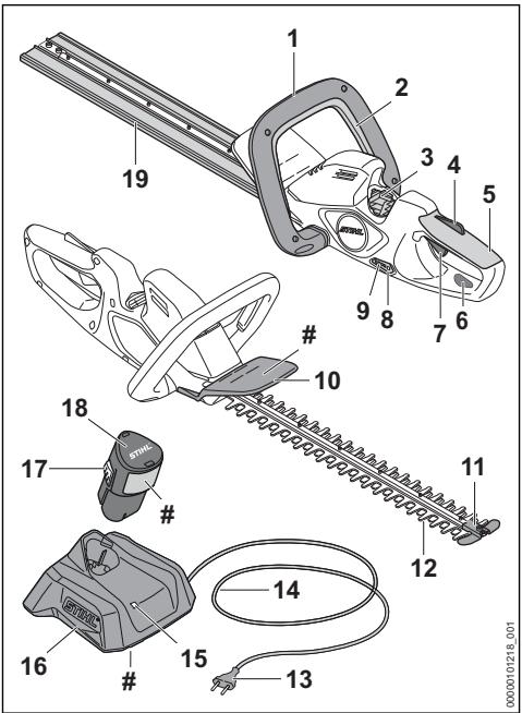STIHL HSA 30.0, 40.0 - Heckenschere, Akku und Ladegerät - 1