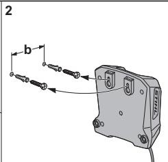 STIHL HSA 30.0, 40.0 - Mounting the Charger on a Wall - 2