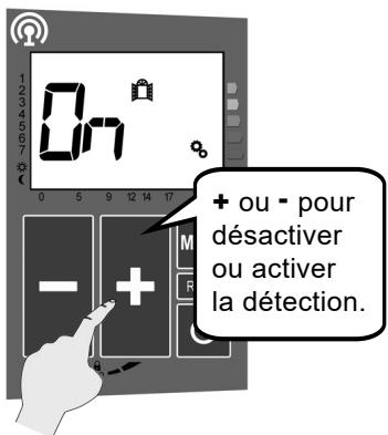 ACOVA ARLAN - - ACTIVATION / DÉSACTIVATION DE LA FONCTION DÉTCTION D'OUVERTURE / FERMETURE FENÊTRÉ : - 1