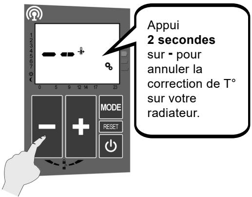 ACOVA ARLAN - ÉTALONNAGE DE LA TEMPERATURE DE CONSIGNE (suite) : - 3
