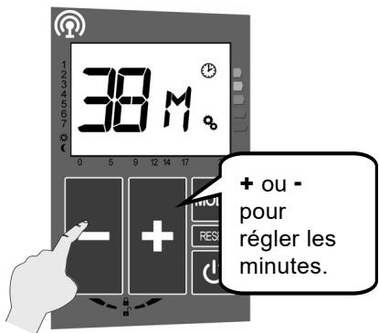 ACOVA ARLAN - - RÉGLAGE DES MINUTES : - 1