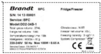 BRANDT BIL1220ES - Relations Consommateurs France - 2