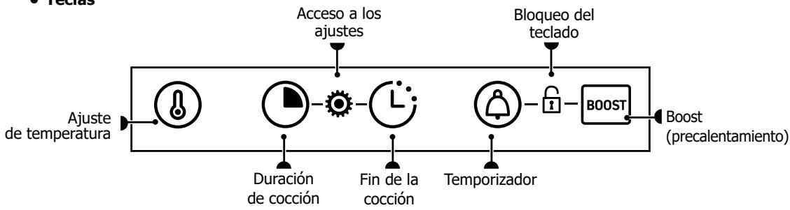 BRANDT BOP2438BB - PANTALLA Y BOTONES DE CONTROL - 2