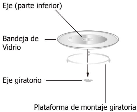 BRANDT BMG2508B - Instalación del Plato giratorio - 1