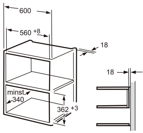 BRANDT BMG2508B - Möbel für inbyggnad - 1