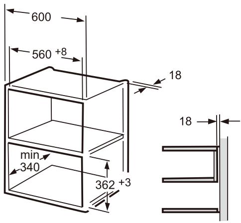 BRANDT BMG2508B - Vestavěný nábytek - 1