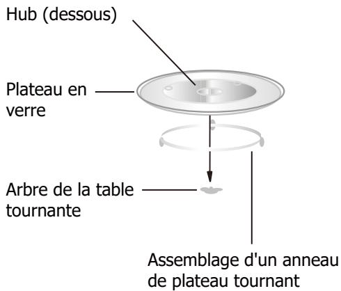 BRANDT BMG2508B - Installation d'un plateau tournant - 1