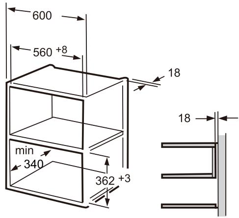 BRANDT BMG2508B - Built-in furniture - 1