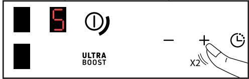 BRANDT BPI2638UB - + / - AJUSTE DE LA POTENCIA - 2