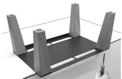 FREEPOINT FRAME3  - FRAME3  UP - QUASIMODO3  UP - MODO AIRTIGHT - MONTAGE DES PIEDS DU POÉLE MODO AT - 3