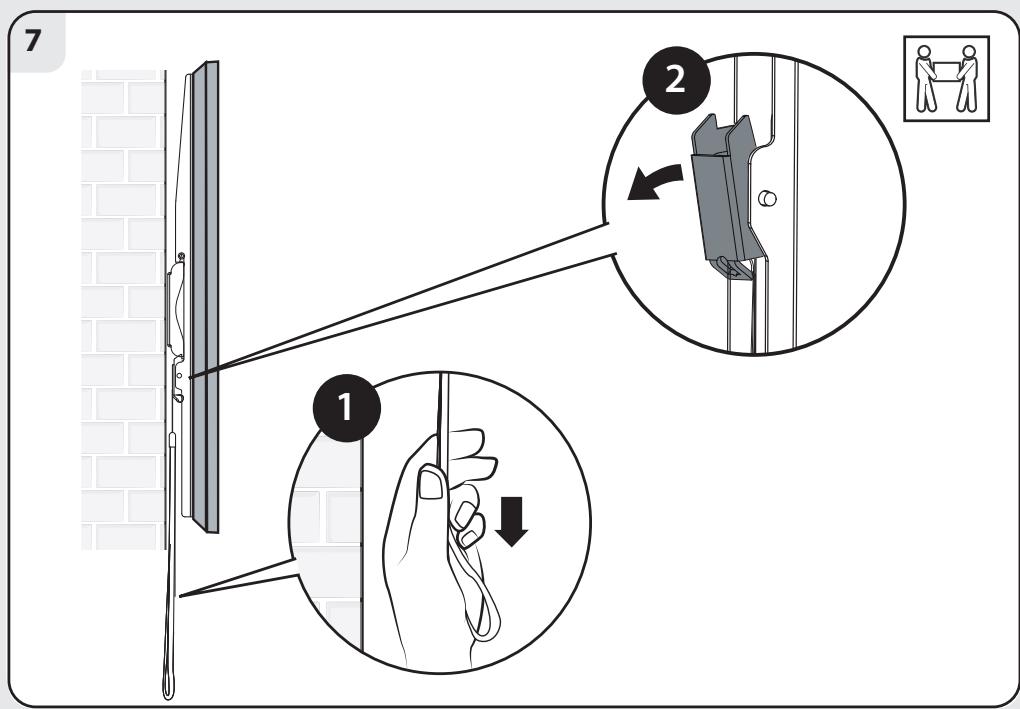 LEXMAN WALL MOUNT TV BRACKET - FLUSH - ADVERTENCIA - 6