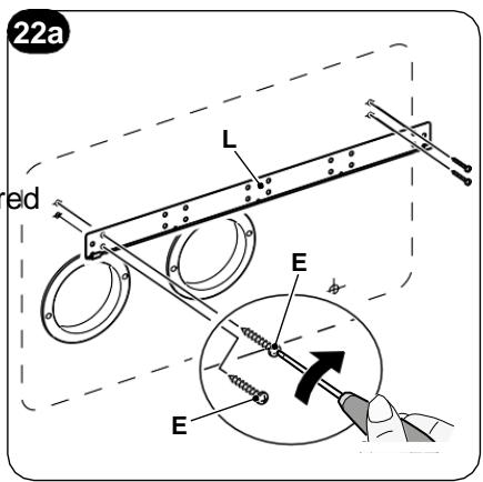 OLIMPIA SPLENDID UNICO - -Positioning of the device on the anchor bracket - 1