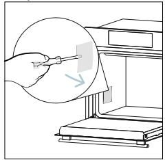CANDY CA6 N3B3YTB - Changing the lateral bulb: - 2