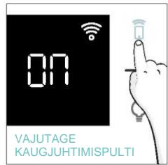 CANDY CA6 N3B3YTB - Kaugjuhtimispuldi aktiveerimine. - 2