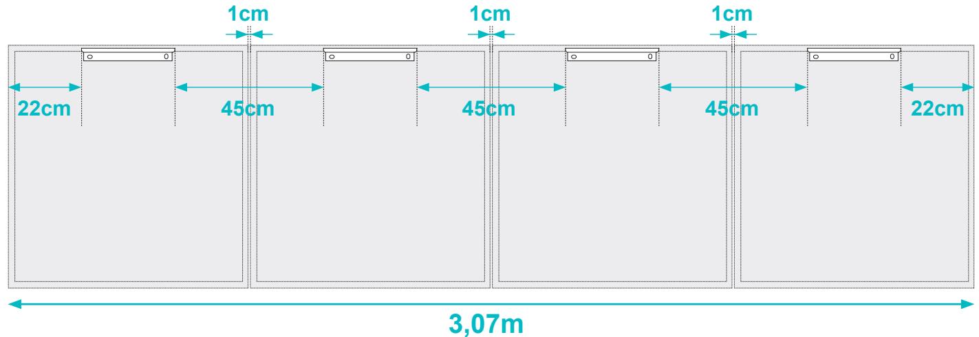 AVIDSEN 400WC SORIA - Installation au mur (kit en option, ref 127121) - 2