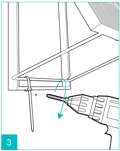 AVIDSEN 400WC SORIA - Installation au mur (kit en option, ref 127121) - 3