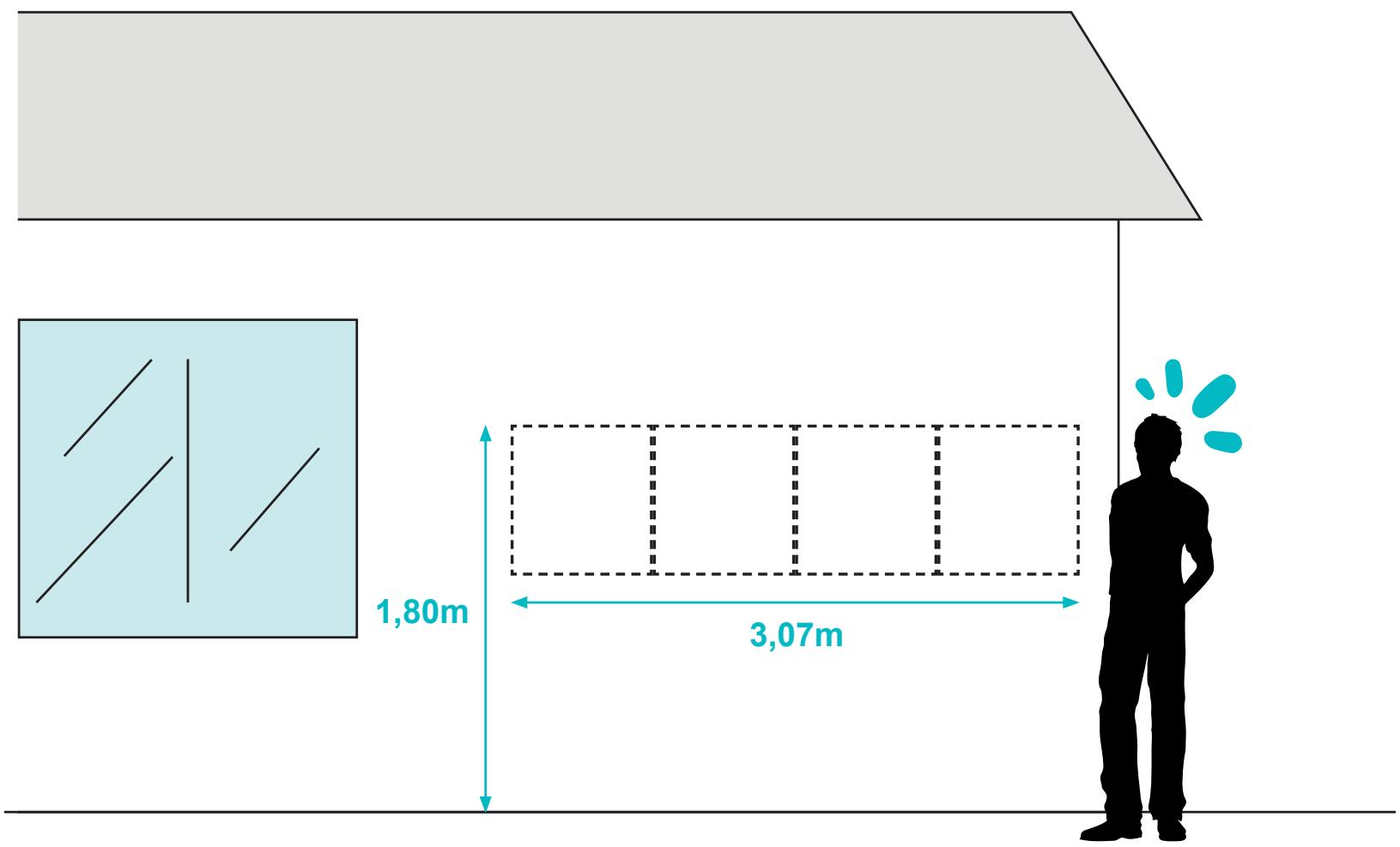 AVIDSEN 400WC SORIA - Installation au mur (kit en option, ref 127121) - 3