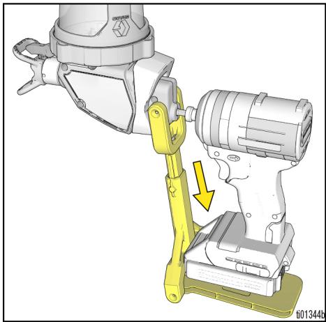 GRACO 360 CORDLESS CONNECT - Orientation de l'alimentation par gravité - 3