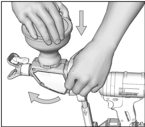 GRACO 360 CORDLESS CONNECT - Orientation de l'alimentation par gravité - 5