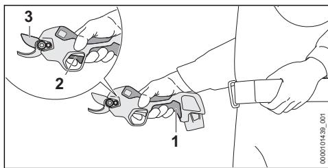 STIHL ASA 20 - Mise en marche du sécateur - 1