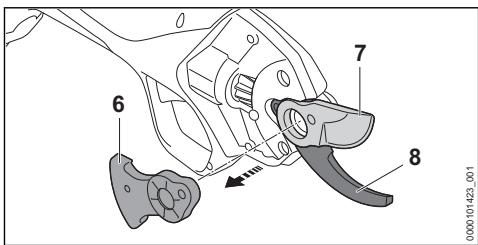STIHL ASA 20 - Replacing the cutting blade - 3