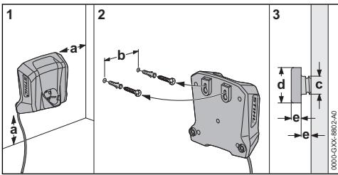 STIHL ASA 20 - Ladegerät an eine Wand montieren - 1