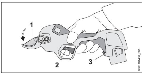 STIHL ASA 20 - Spegnimento dello svettatoio - 1