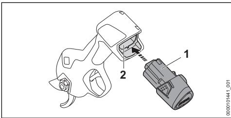 STIHL ASA 20 - Mise en place de la batterie - 1